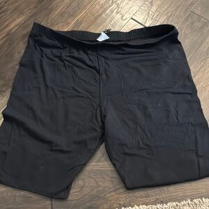 Black Athletic Shorts Biker
